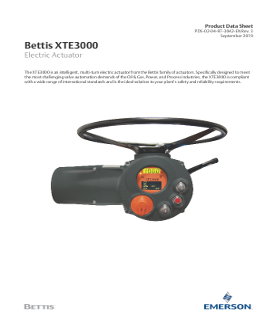 Bettis XTE3000 Product Data Sheet
