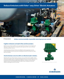 Fisher EasyDrive Electric Actuators Brochure