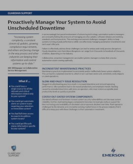 Proactively Manage your System to Avoid Unscheduled Downtime